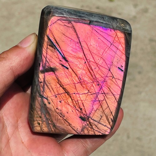 405g Natural Purple Labradorite Crystal Freeform Mineral Specimen Healing