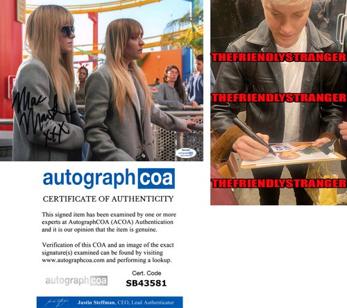 Mae Martin signed "THE FLIGHT ATTENDANT" 8x10 Photo c PROOF Kaley Cuoco ACOA COA