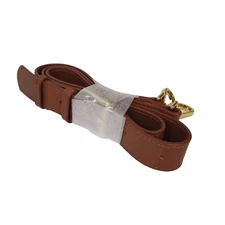 Mark and Graham Cross Body Adjustable Leather Strap Brown Gold NWOT