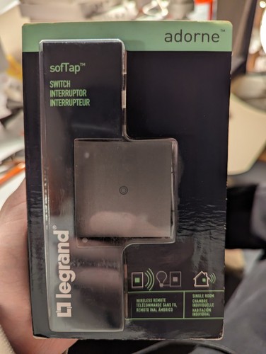 LEGRAND adorne sofTap Wireless Point-to-Point MultiLocation Rocker Remote Switch - Imagen 2 de 3