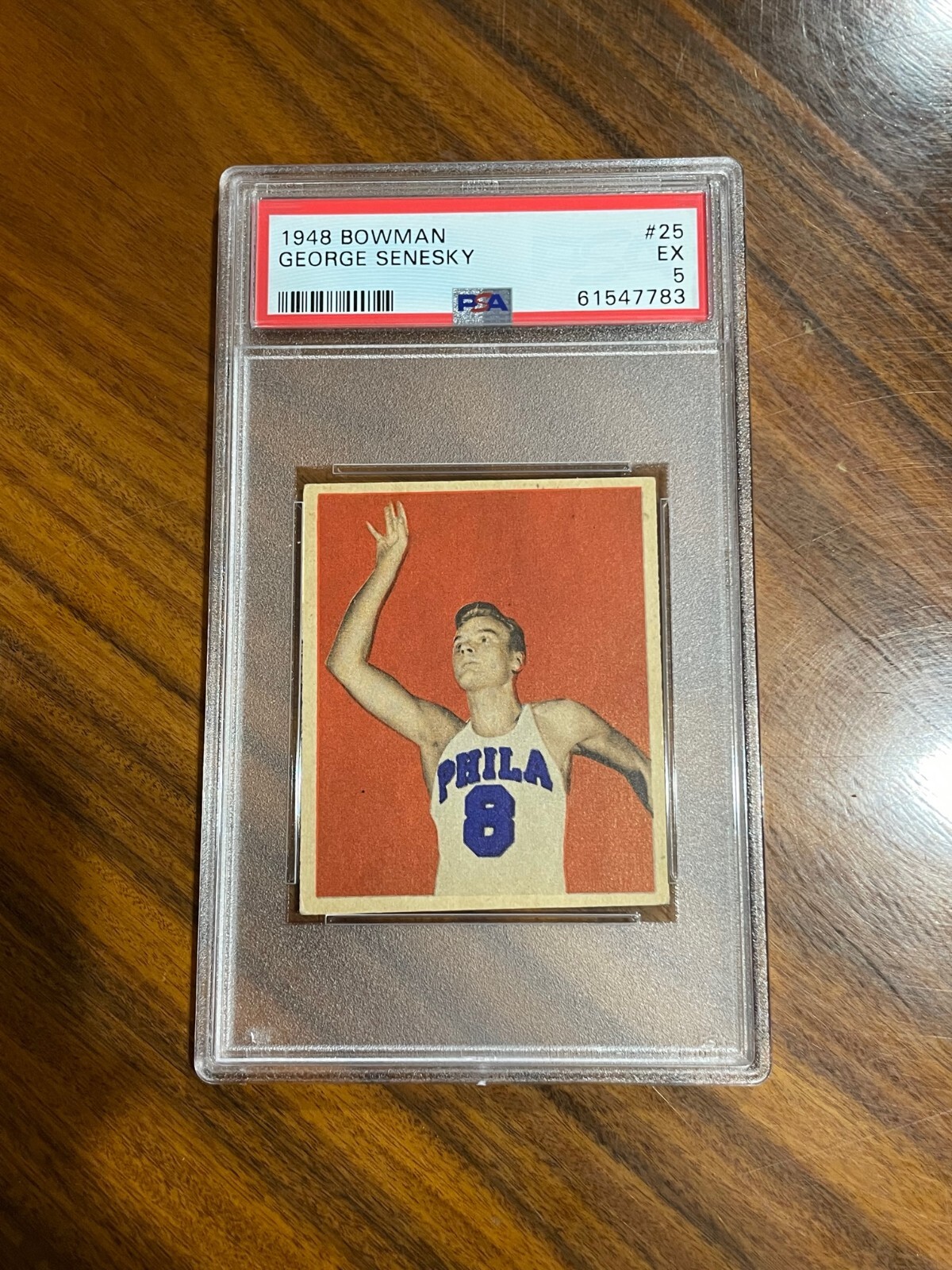 1948 Bowman #25 George Senesky PSA 5 EX