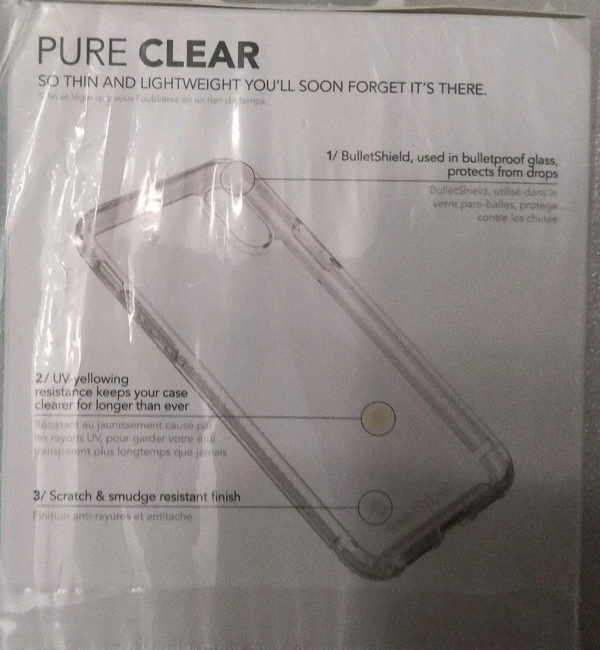 Tech21 Pure Clear Series Hybrid Case for Apple iPhone Xs/X - Clear - Image 4 of 4