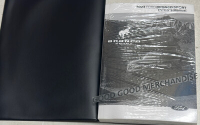 2023 FORD BRONCO SPORT OWNERS MANUAL I3 1.5L I4 2.0L TURBOCHARGED 4WD 2WD