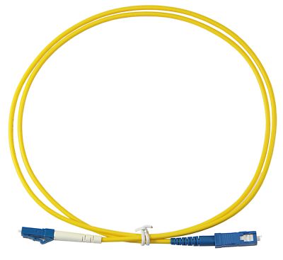 1m LC-SC Simplex 9/125um Single Mode Patch Cord, UPC Polish, 2mm Jacket, LSZH