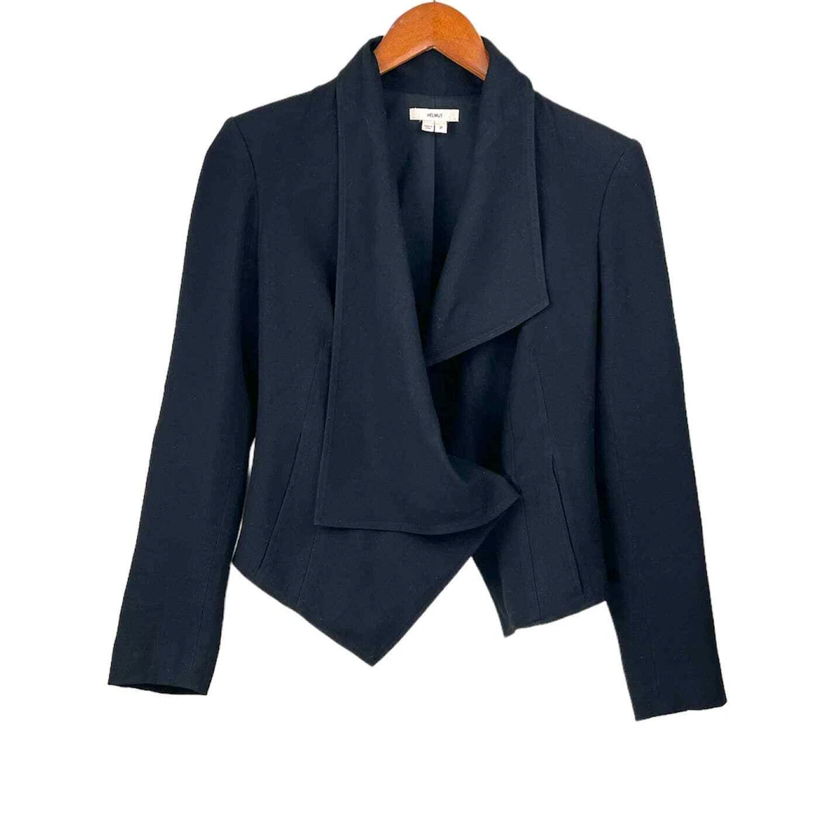 HELMUT LANG Black Viscose Silk Blazer Size Small eBay