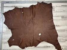 Deerskin, Buckskin, Made In The USA, Dk. Brown,2-3 oz, 10 Sqft, D261DBA.