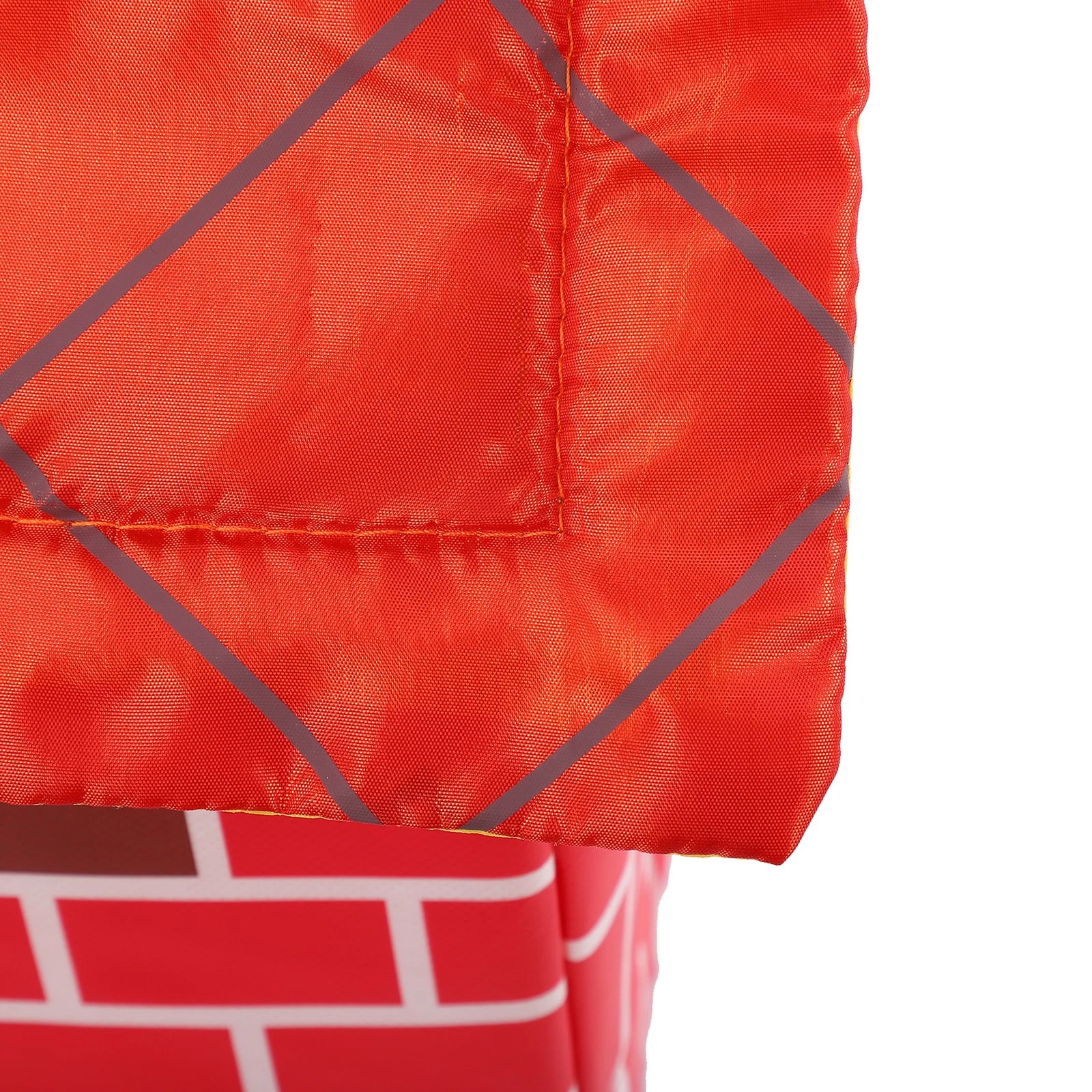 Pet House Foldable Bed Red Brick Chimney Cat Puppy Bed Tent Pet Removable