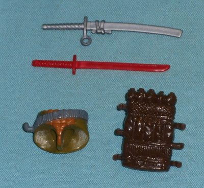 vintage G.I. GI JOE gijoe BUDO WAIST body part + WEAPONS LOT swords FREE SHIP