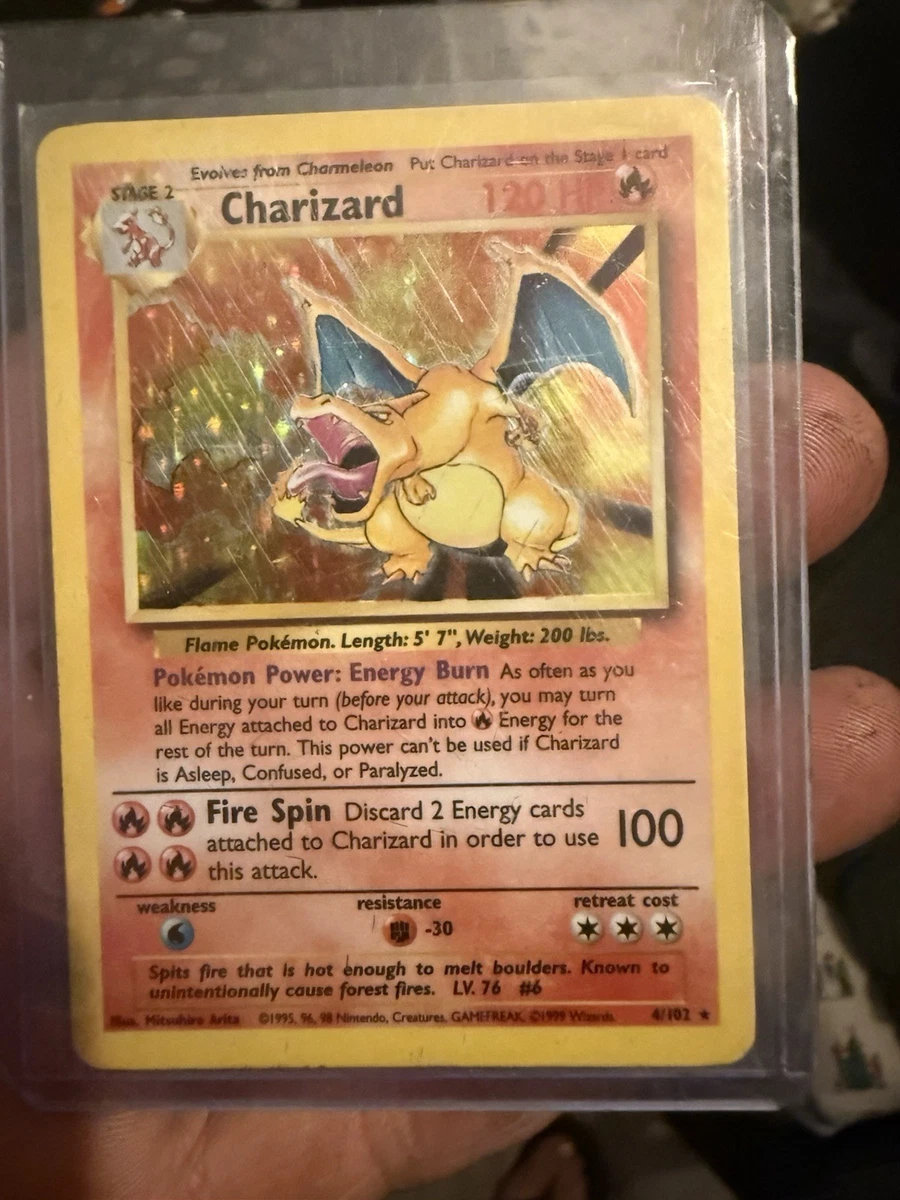 Charizard Pokémon TCG Individual Trading Card Games Base Set in