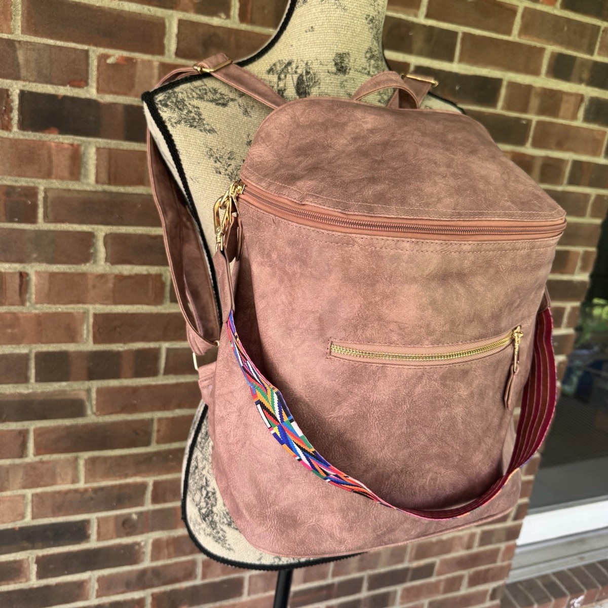 Blush Backpack With Boho Strap NEW | eBay display picture 3