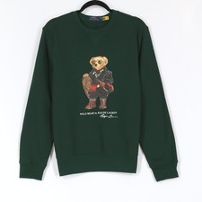 Polo Ralph Lauren Polo Bear Fleece Sweatshirt Men S Moss Green Preppy ClassicNWT