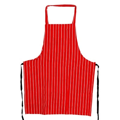 BPS HOME Metzger Streifen Schürzen Herren Damen Küche Metzger Köche Kochen Backen BBQ Rot