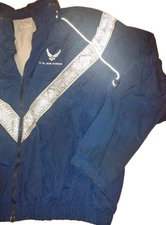 US Air Force PTU Windbreaker Jacket XL SKILCRAFT Reflective W Hood 56x28