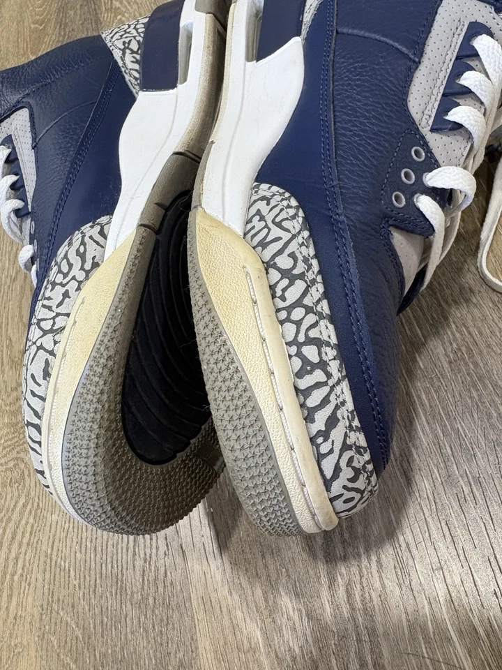 Talla 11.5 - Jordan 3 Retro Georgetown Azul Foto 4 de 4