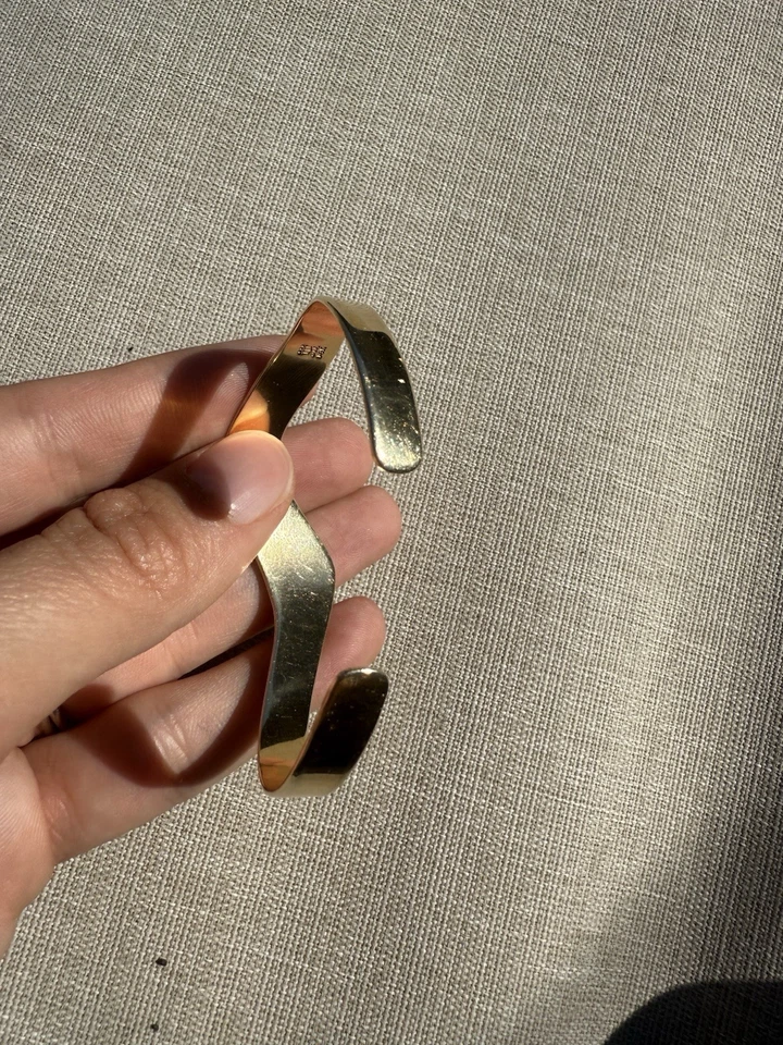 ¡RARO! Pulsera brazalete James Avery onda 14k Foto 4 de 4