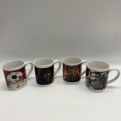 Disney Star Wars Episode VII Porzellan 4 Trinkbecher, Tee Kaffeetasse Set