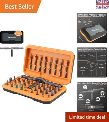 Kompaktes 42-in-1 Schraubendreher-Set mit magnetischen Bits - perfekt für DIY-Projekte