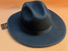 Bruno Capelo Black Gold Stiff Brim Silk Red Australian Wool Fedora Monarch XL