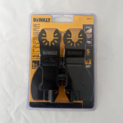 DEWALT DWA4251 Bi-Metal Oscillating Multi-Tool Cutting Blades, 5-Piece Set - Image 1 of 2