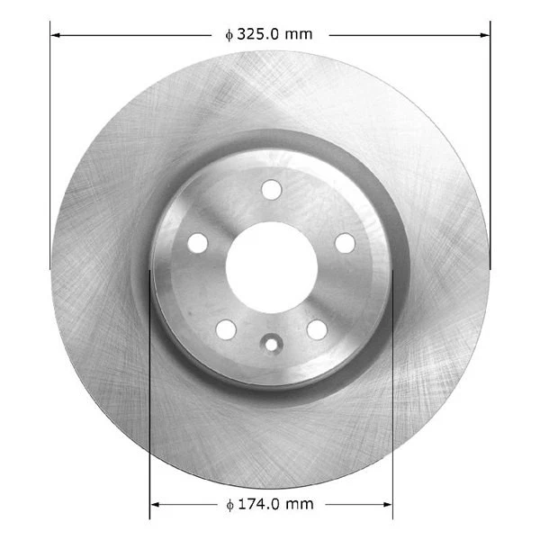 For Ford Explorer 11-16 Bendix Global Premium Plain Vented Front Brake Rotor Foto 2 de 2
