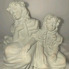 VTG Heartwarmers Sisters Statue Sharing Dreams First Edition C G Alarcon Plaster