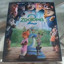 Zootopia 2 Blu-ray, DVD, Digital code, 2026 NEW W/SLIPCOVER