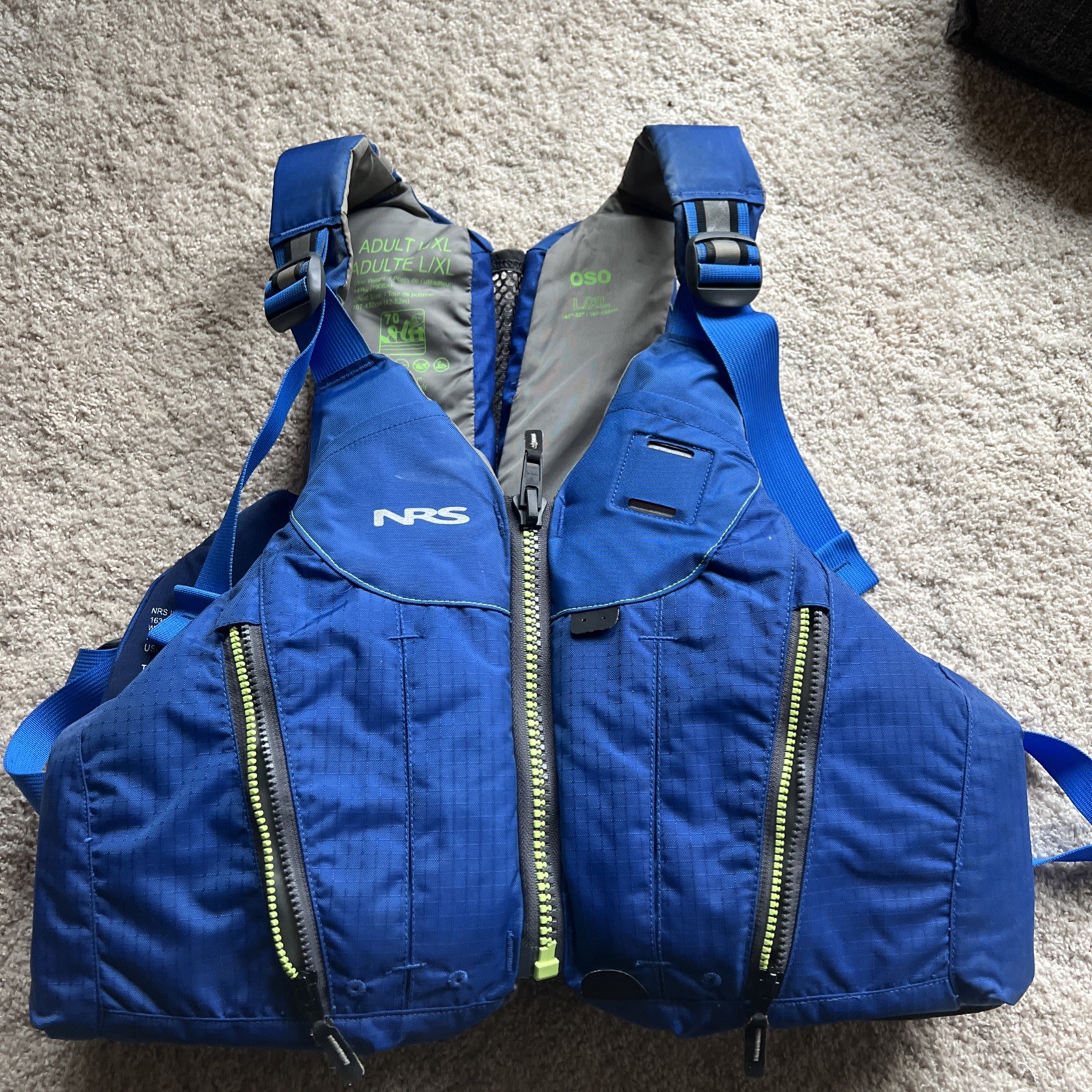 NRS Oso PFD Life Jacket - Paddling Life Vest Adult Large/XL