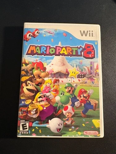 Mario Party 8 (Nintendo Wii, 2006) - Case, Insert, Manual & Game Disc