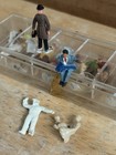 Vintage HO Aurora lot mini race fans pedestrians train scenery slot car 60s 70s — photo 2