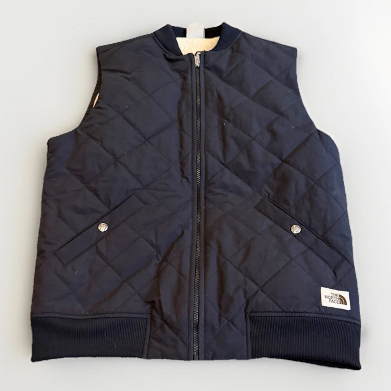 The North Face Cuchillo Insulated Vest Men’s Small Black Sherpa Lined