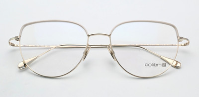 COLIBRIS Brille SKARA col 1R6 Glanz Gold Pearl Cat Eye Filigran Leicht Edelstahl