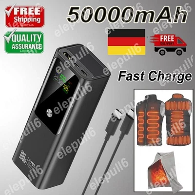 KOVOL 5000000mAh 100W Powerbank Externer Batterie Ladegerät USB C Für Alle Handy