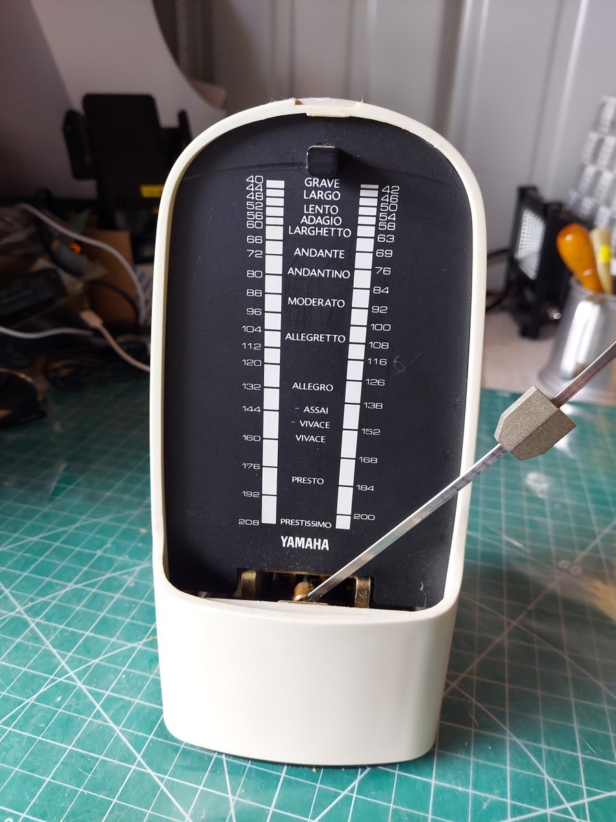 YAMAHA Metronome white Grey Mn-7 Adjustable Japan Vintage | eBay