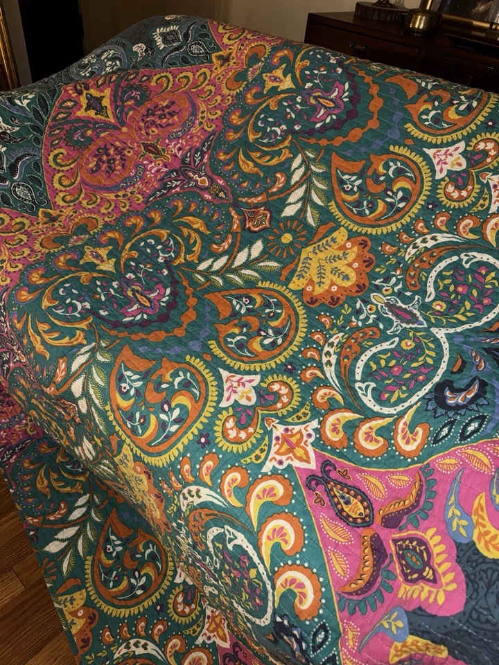 Quilt by Lush Decor Boho/Paisley Reversible Quilt Multi Colored Queen - Image 4 of 4
