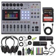 Zoom PodTrak P8 Podcast Recorder, 6 Microphone Inputs, 6 Headphone Outputs,