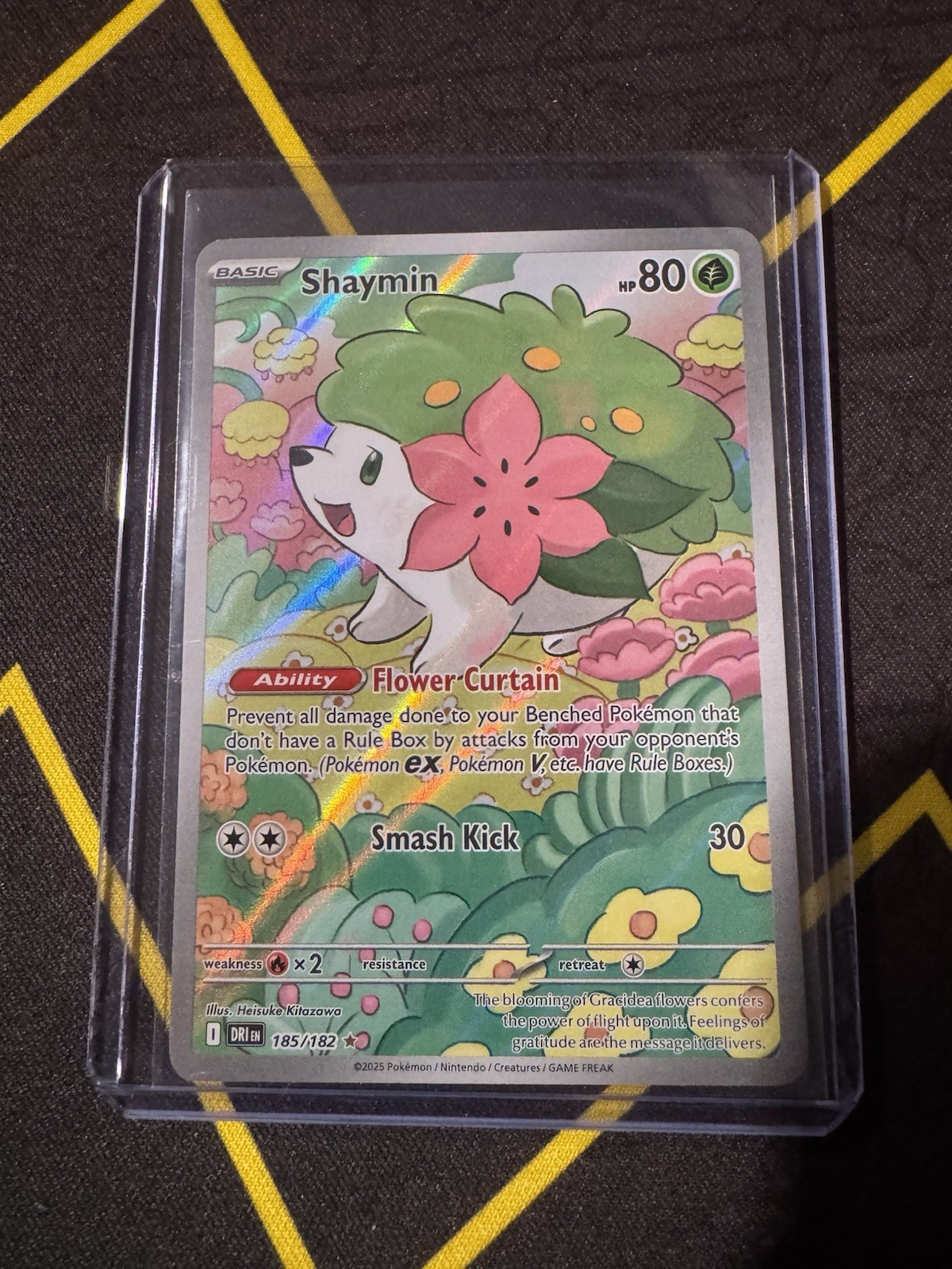 Shaymin 185/182 Sv10: Destined Rivals Holo Illustration NM