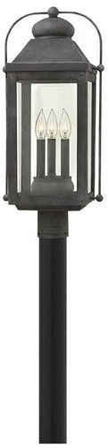 Anchorage 24 1/4" High Aged Zinc Outdoor Post Light - Picture 2 of 10