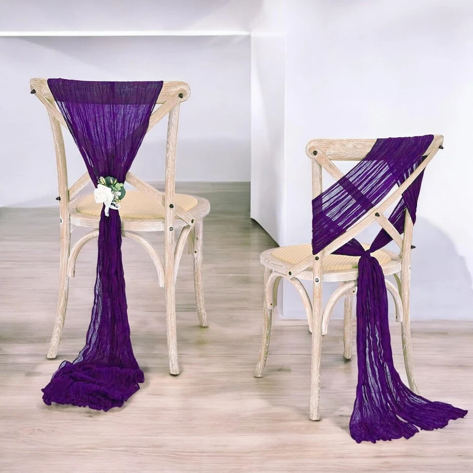 MDS Christmas Cheesecloth Chair Sashes 17x70 Inch - Pack of 50 - Rustic Gauze... - Image 4 of 4