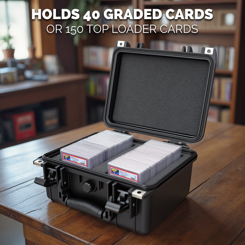 CASEMATIX Graded Card Storage Box for BGS, PSA Cards & Top Loader Card ...