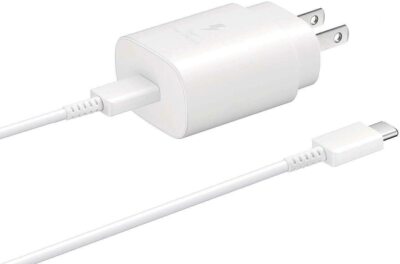 Official OEM Samsung Super Fast 25W Charger USB-C To USB-C  Calbe & OTG Adapter