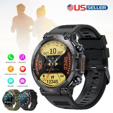 Military Smart Watch For Answer /Make Call Rugged Heart Rate Fitness Tracker US