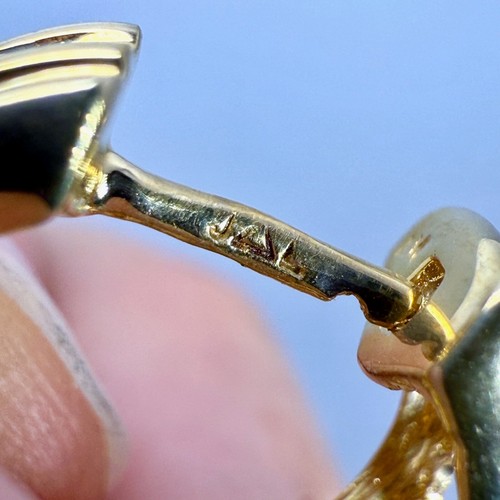 Ruby Channel Set 5mm wide 14K Yellow Gold 5.3 grams Huggie Hoop Earrings - Picture 11 of 12