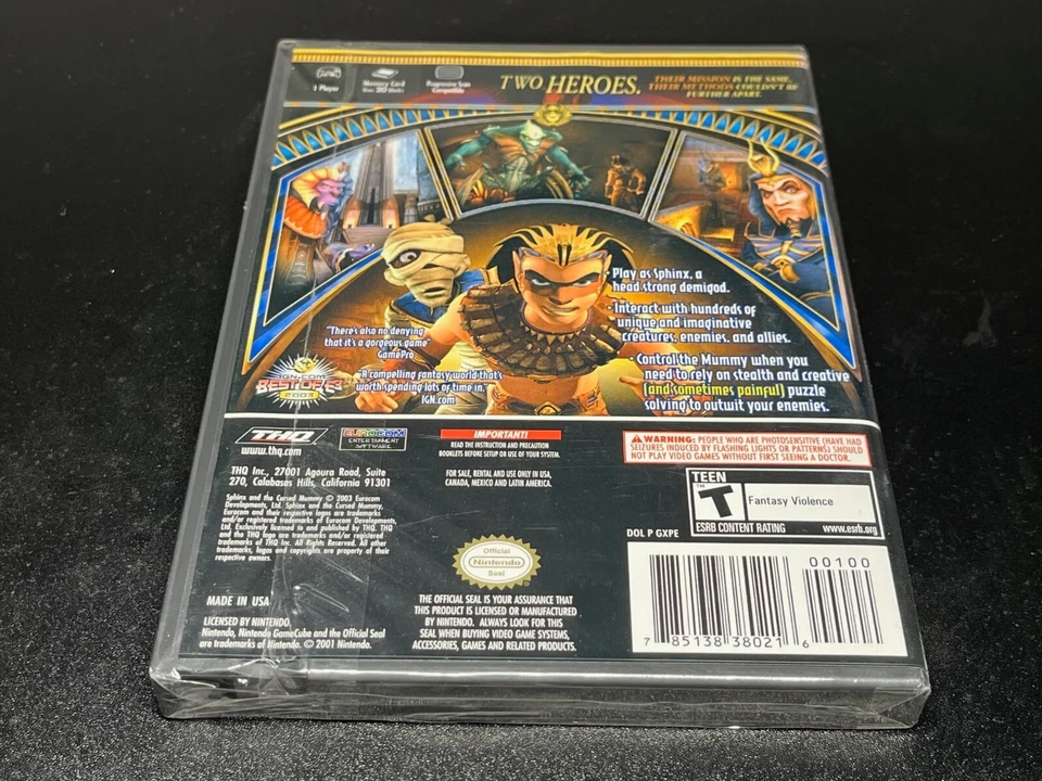 Sphinx and the Cursed Mummy (Nintendo GameCube, 2003) 🔥Nice Condition🔥 - Image 3 of 3