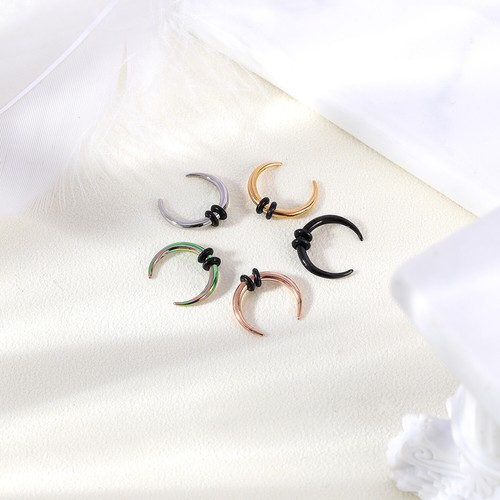 16G Septum Nose Rings Horseshoe Hoop Pincher Taper Helix Piercing Daith Earrings - Picture 4 of 13