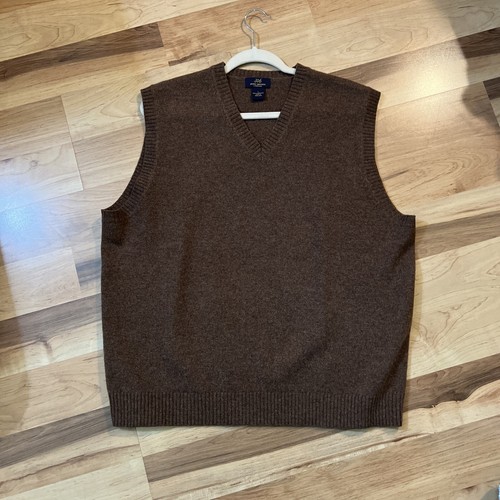 NWOT Brooks Brothers "346" Dark To Medium Brown Knit Vest Large NWOT eBay