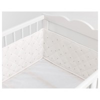 Ikea Baby Bumper Stars Light Grey 120x60 Cm Ikea Baby Bumper Stars Light Grey 120x60 Cm