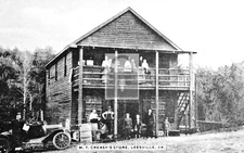 M T Creasys Store Leesville Virginia VA Reprint Postcard