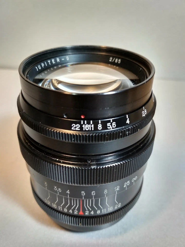 JUPITER-9 f/2 85mm BLACK M39 LTM CZ Sonnar Copy Rare USSR Leica rangefinder - Bild 3 von 4