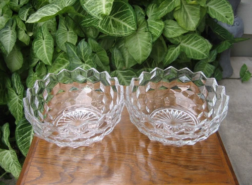 Fostoria American Nappy 6.25 inch Bowls Lot of 2