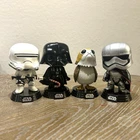 Funko Pop Star Wars Lot of 4 Darth Vader Captain Phasma Flametrooper Porg
